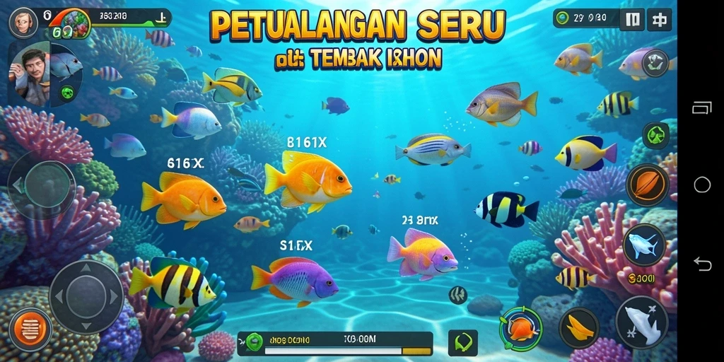 Gameplay Tembak Ikan yang seru dan menantang di 116X.