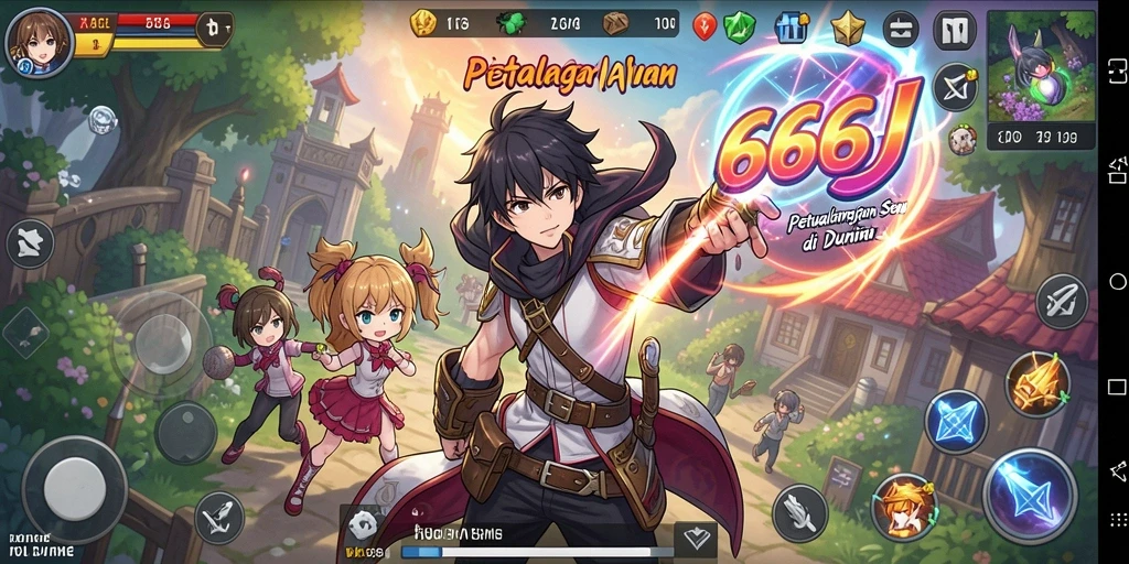 Tampilan gameplay 666J yang menarik dan interaktif.