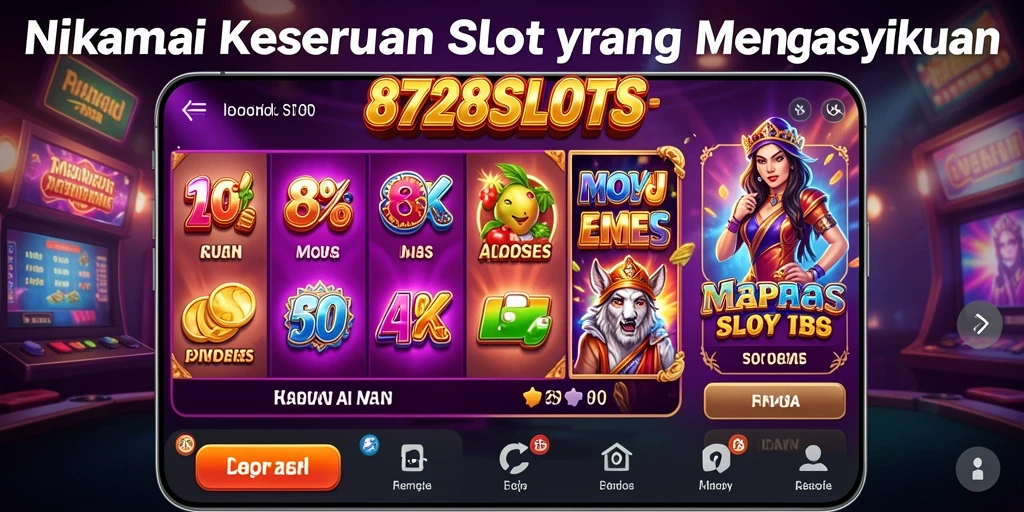 Screenshot 8728SLOTS menampilkan gameplay seru dan grafis yang menghibur.