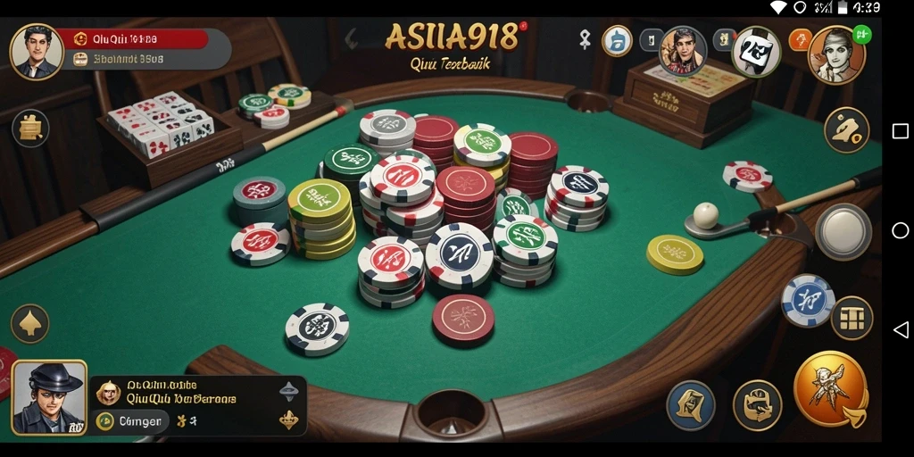 Tampilan gameplay QiuQiu ASIA918 yang seru dan menghibur.