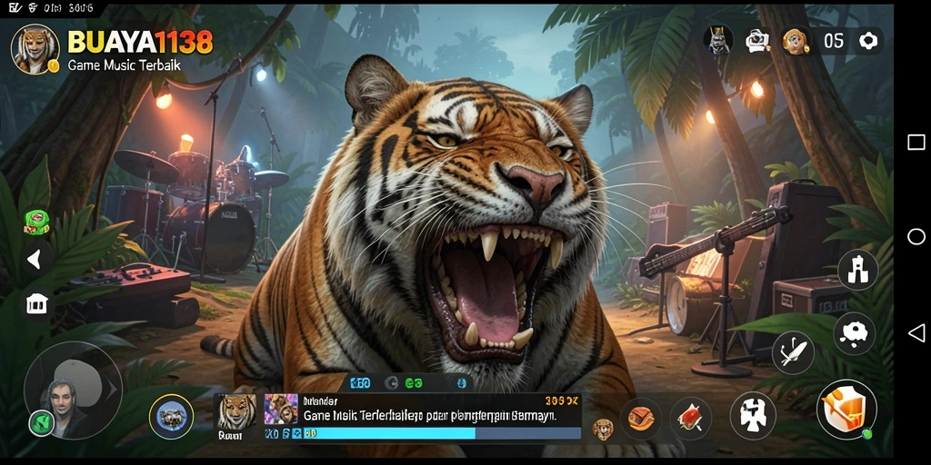 Tampilan gameplay BUAYA138 yang menampilkan pengalaman bermain musik seru.