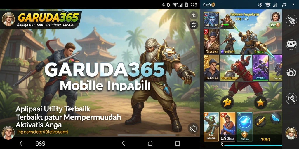 Tampilan antarmuka GARUDA365 yang sederhana dan fungsional.