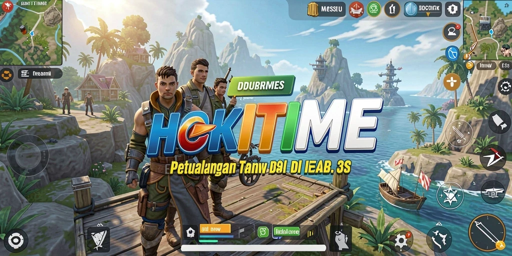 Tangkapan layar gameplay HOKITIME menampilkan petualangan seru di dunia terbuka.