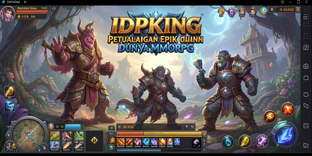 Gambaran aksi seru dalam gameplay MMORPG IDPKING.