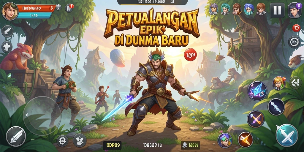 Tampilan gameplay IDR89 yang menampilkan petualangan seru dan menantang.