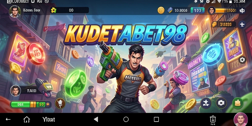 Tampilan gameplay yang menegangkan dan penuh warna di KUDETABET98.