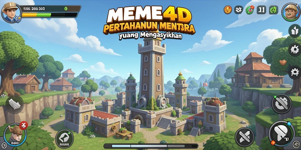 Tampilkan aksi seru dalam pertahanan menara di MEME4D.