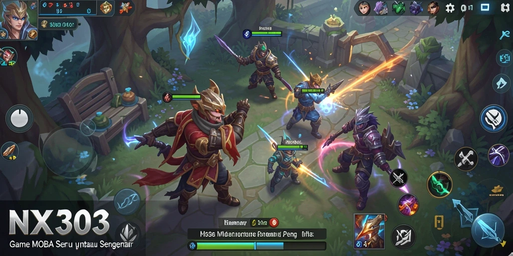 Gameplay seru dari NX303 dalam pertarungan tim yang intens.