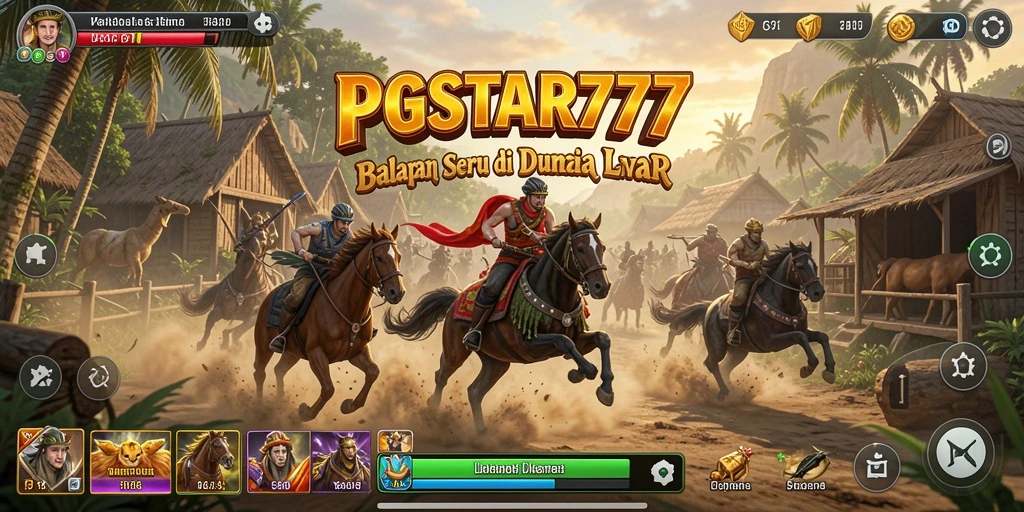 Tangkapan layar PGSTAR777 menunjukkan aksi balap yang mendebarkan.