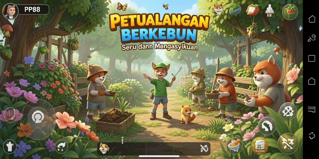 Tampilkan fitur menarik dari gameplay berkebun di PP88.