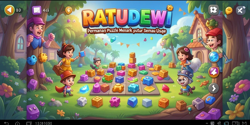 Screenshot gameplay RATUDEWI menampilkan tantangan Puzzle yang menarik.