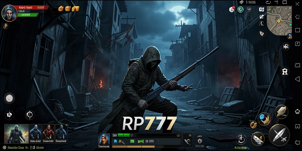 Screenshot gameplay RP777 menampilkan kegelapan dan ketegangan.