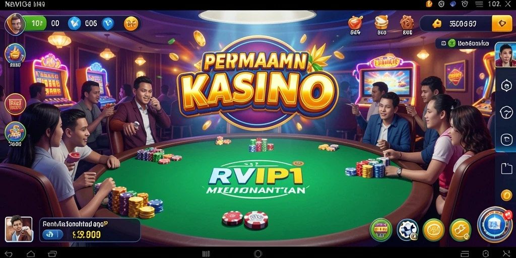 Screenshot utama RVIP1 menampilkan gameplay seru dan interaktif di kasino.