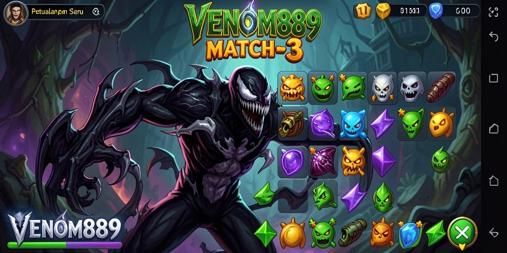 Tampilan gameplay VENOM889 yang colorful dan mengasyikkan.